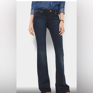 Michael Kors Blue Long Length Pockets Casual Flare Pants 8